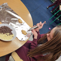 Making our own Gingerbread Men in 5th Class