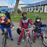 Cycling in 5th class!! 