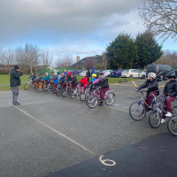 Cycling in 5th class!! 